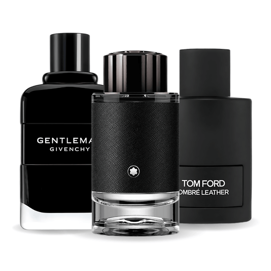 SET: TOM FORD OMBRE LEATHER, GIVENCHY GENTLEMAN, MONTBLANC EXPLORER