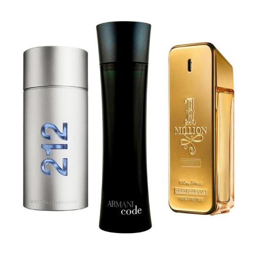 SET: 212 MEN NYC, PACO RABANNE ONE MILLION, ARMANI CODE HOMME